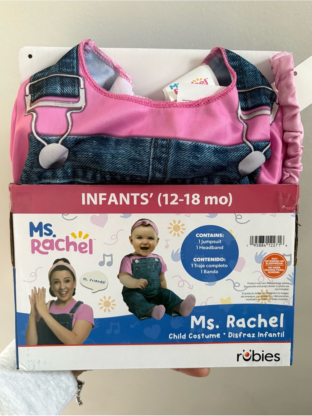 NEW Ms. Rachel Halloween Costume Jumpsuit & Headband by Rubies